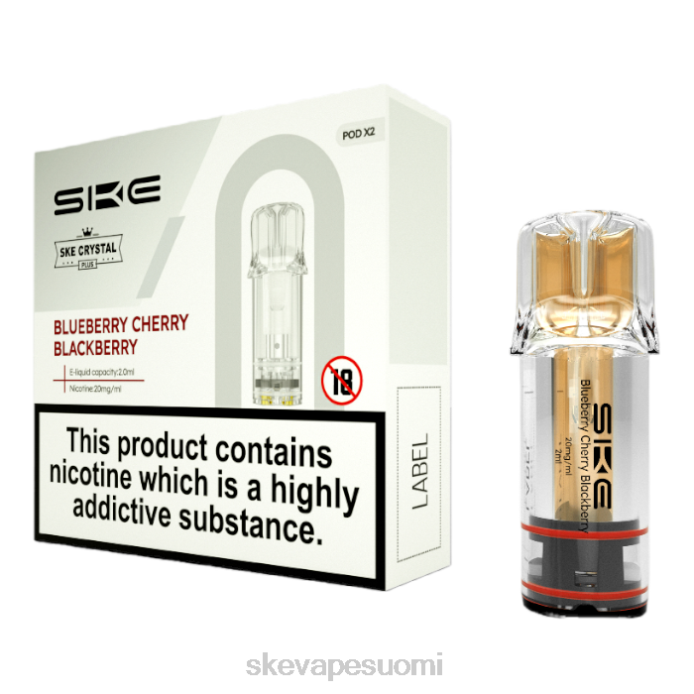 SKE Vape Review | kristallihöyryjä plus paloja SKE mustikka kirsikka karhunvatukka ACBA108